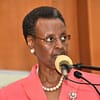 Janet Museveni addresses the public