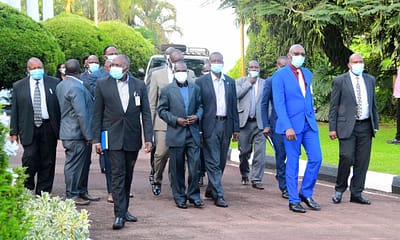 Buganda clan heads at State House Entebbe