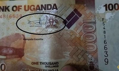 Bou 1000 shillings currency note