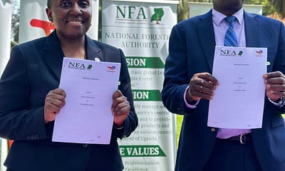 NFA officials display the MOU signed with Total Energies